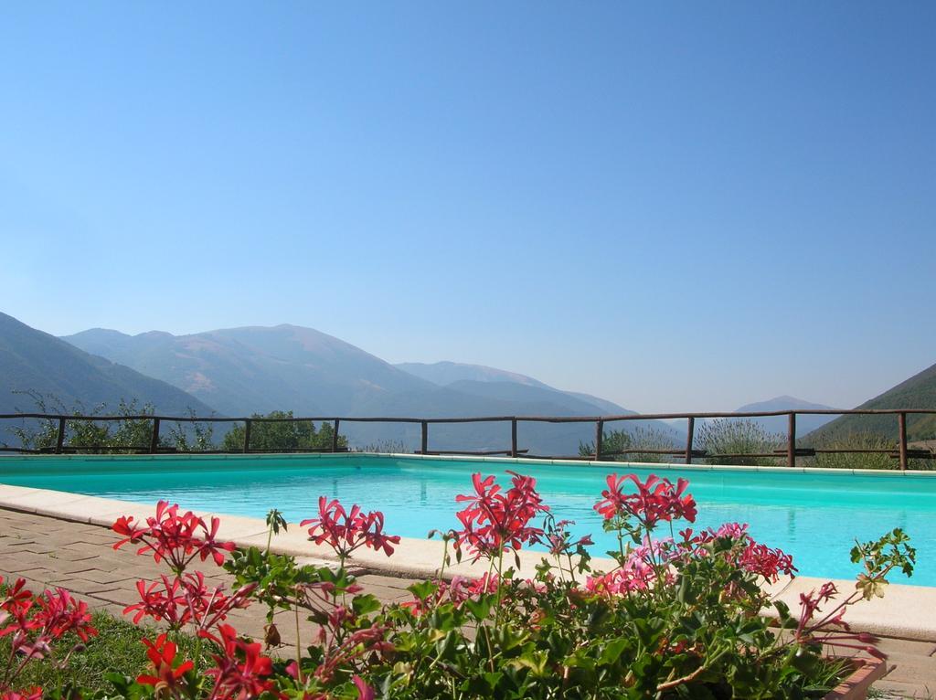 Agriturismo Roccagelli Vallo di Nera Eksteriør bilde