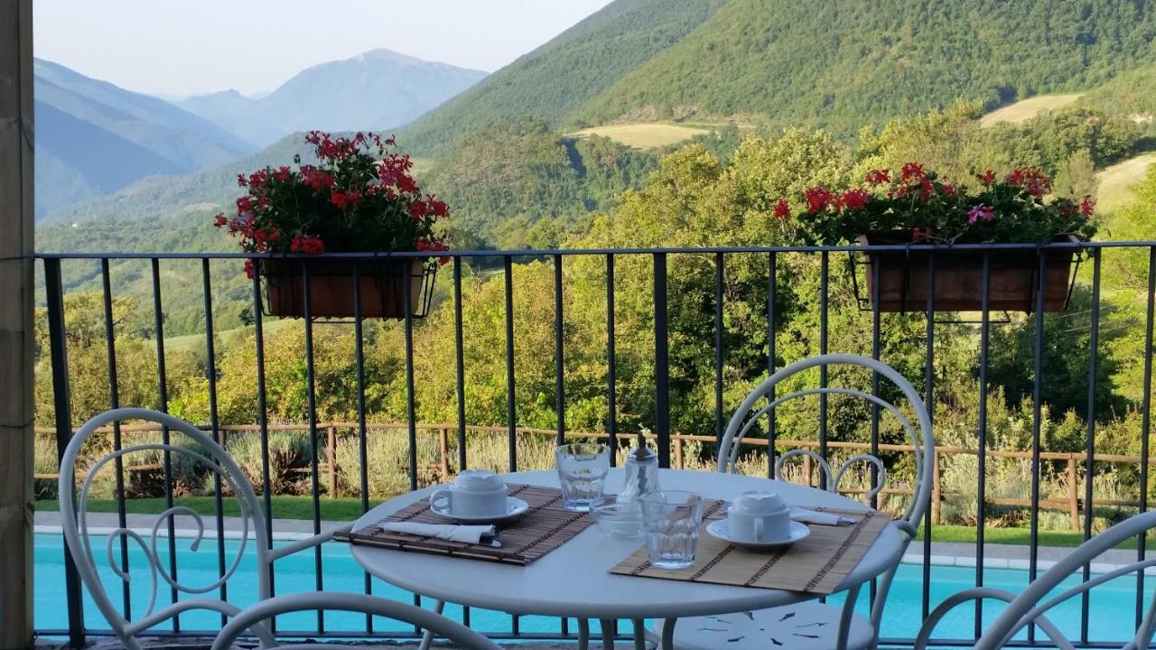 Agriturismo Roccagelli Vallo di Nera Eksteriør bilde